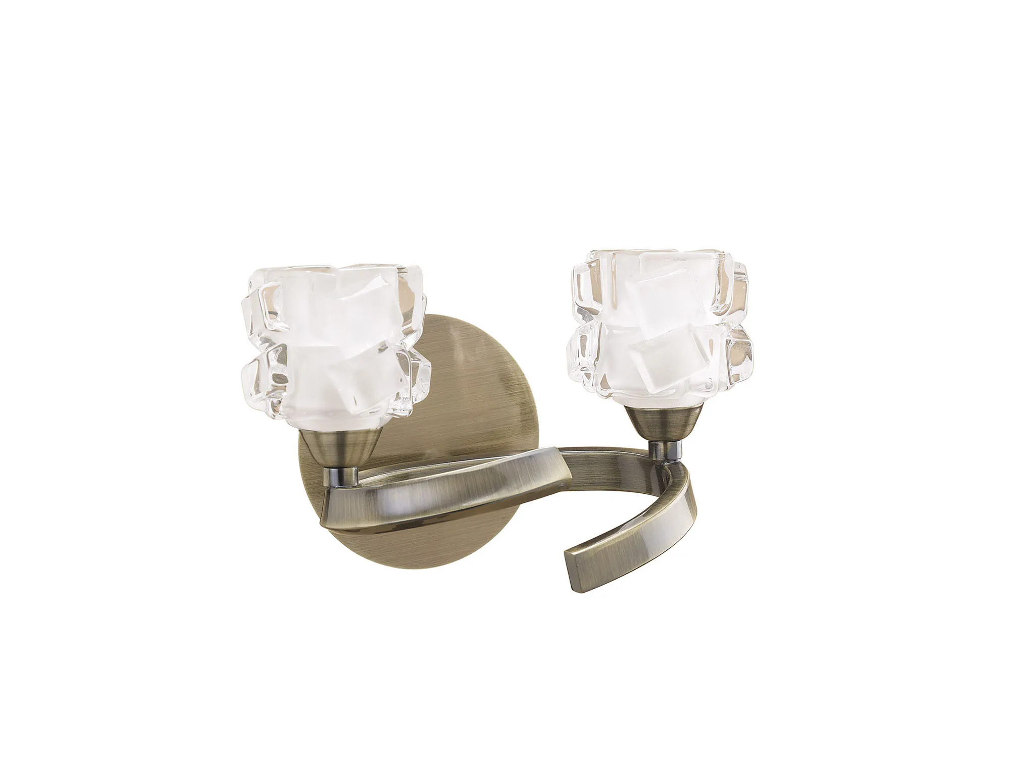 M1864  Ice AB Wall Lamp 2 Light